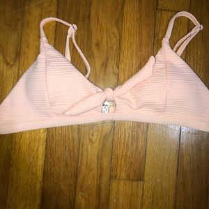 Pink bikini top